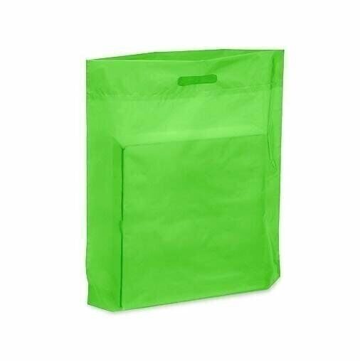 Purple 15" x 18" x 4" Patch Handle Bags (100 Bags/Pk)