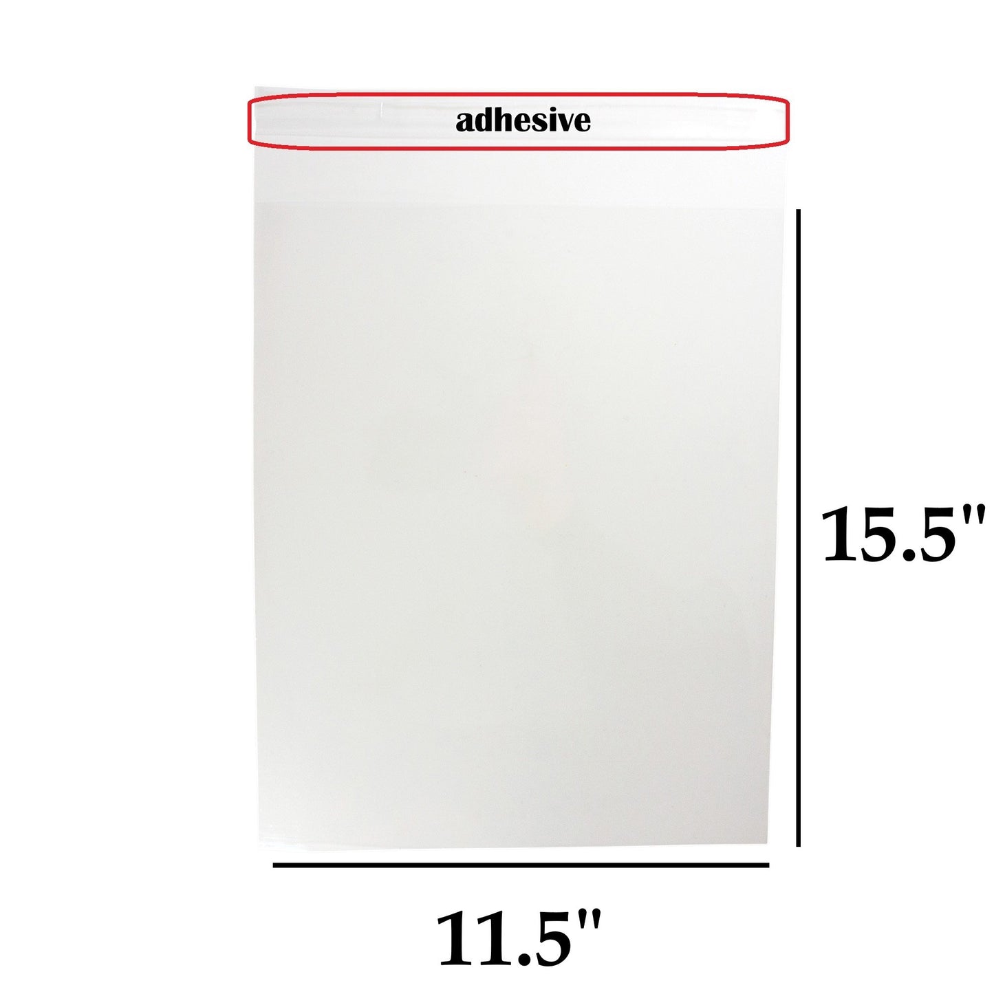 500 Count Ultra Clear Self-Adhesive Re-Sealable Cello Bags