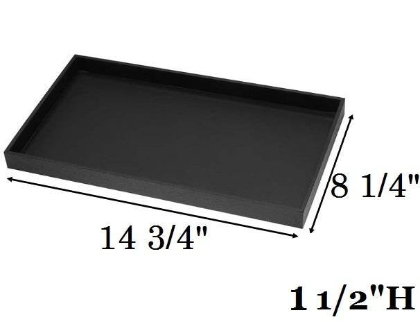 1 1/2" Deep Standard Black Utility Trays