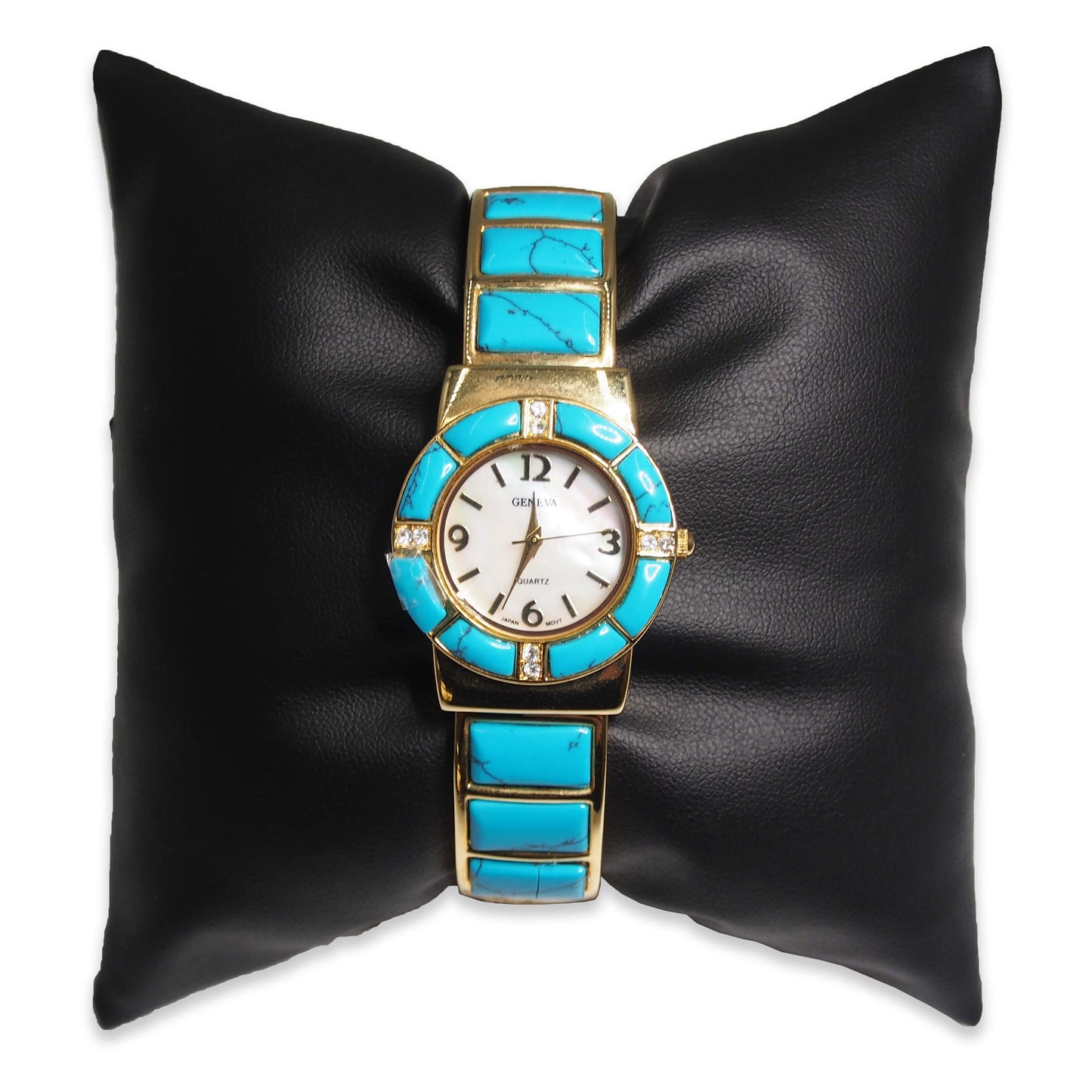 5" Black Leatherette Pillow Displays