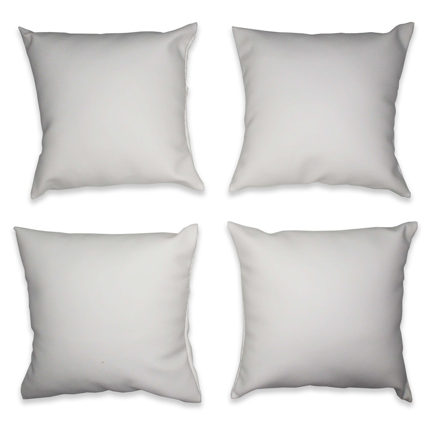 5" White Leatherette Pillow Displays