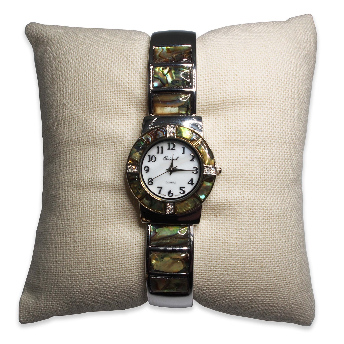 5" Beige Linen Pillow Displays