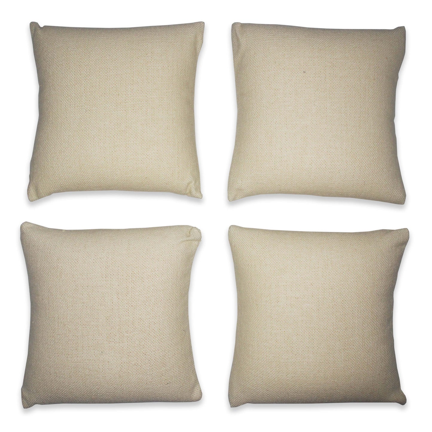 5" Beige Linen Pillow Displays