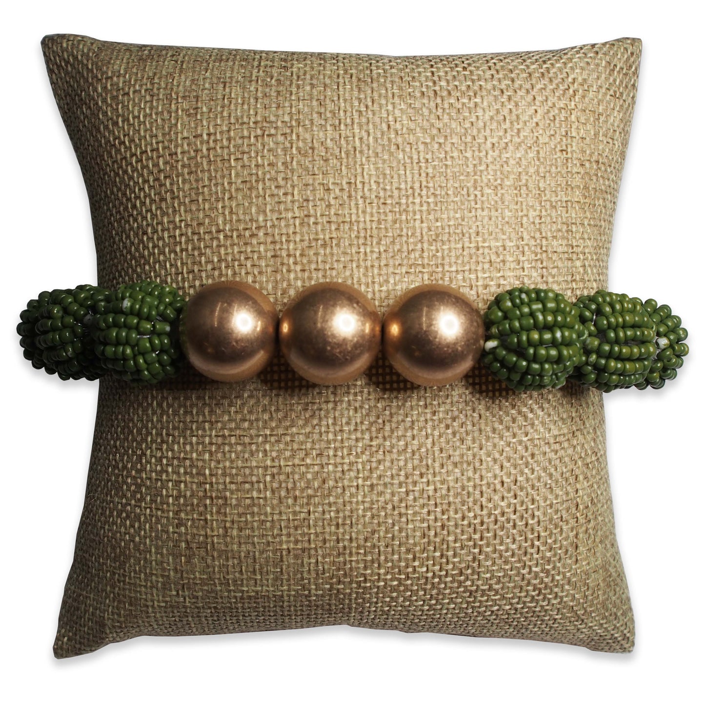 5" Burlap Fabric Pillow Displays