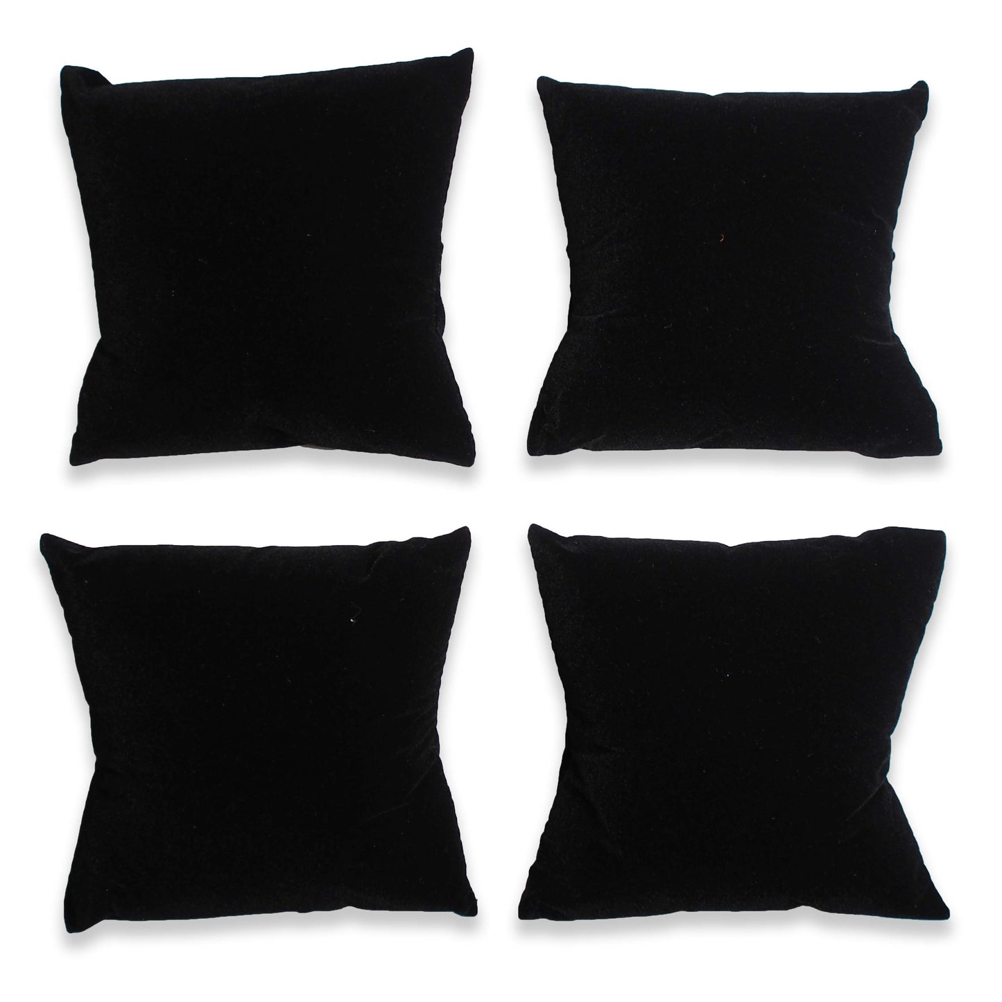 4" Black Velvet Pillow Displays