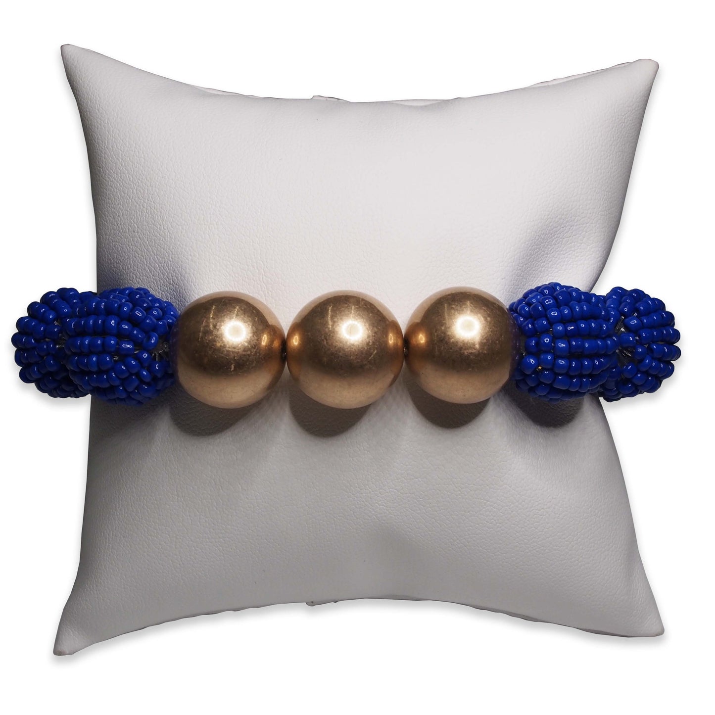 4" White Leatherette Pillow Displays