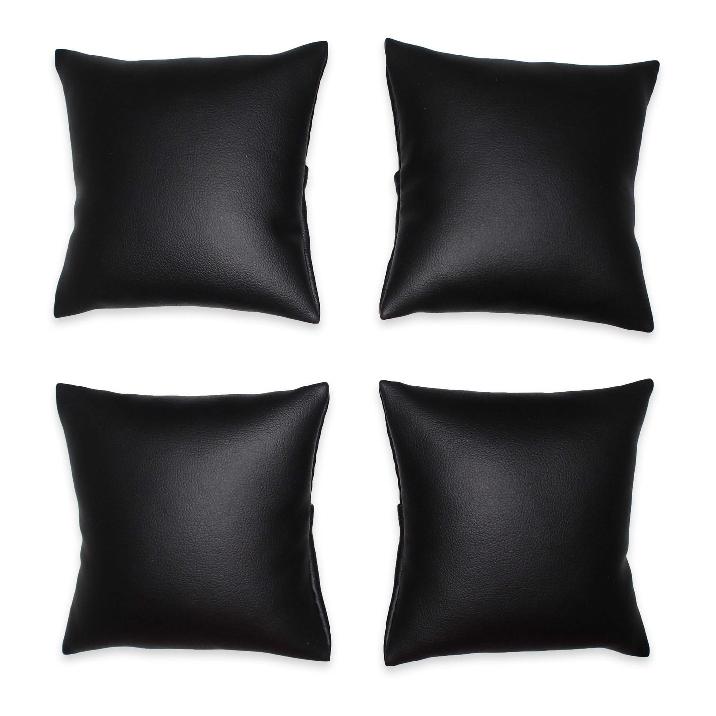 3" Black Leatherette Pillow Displays