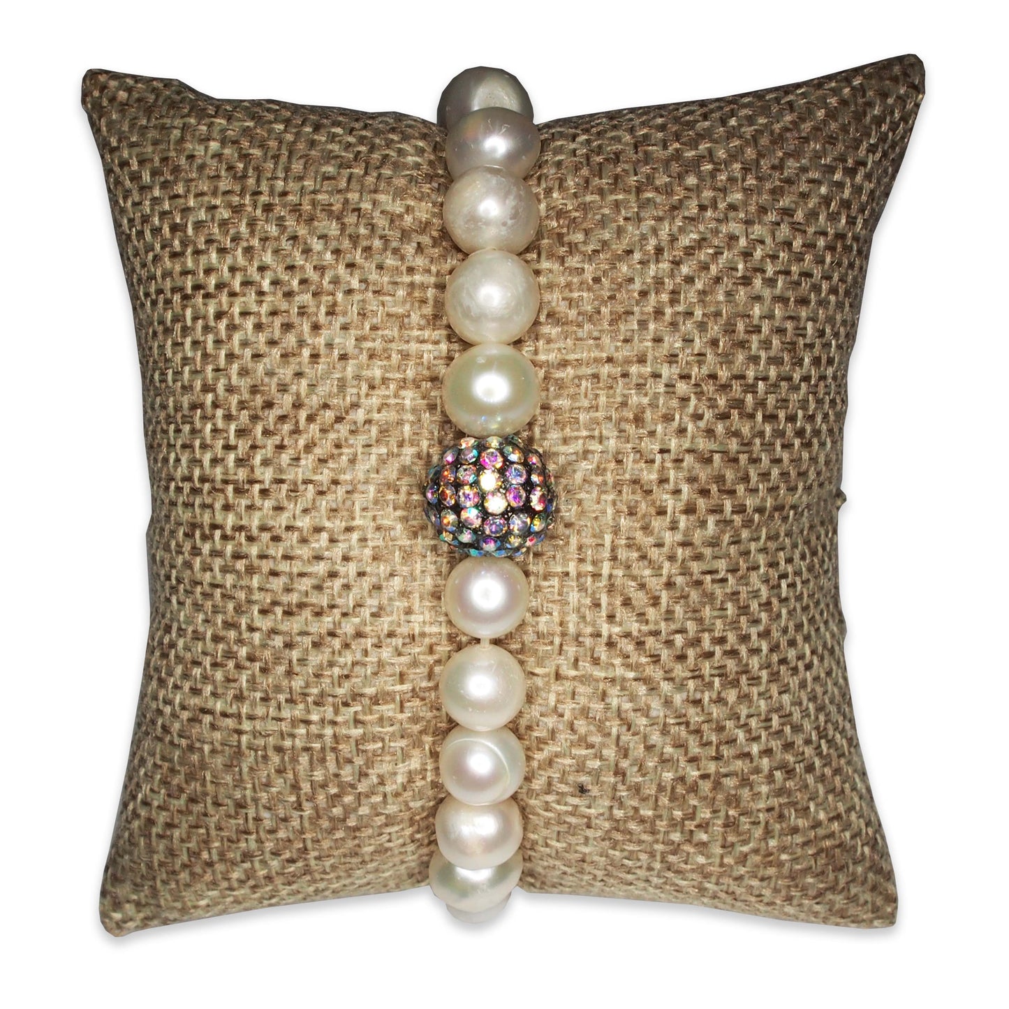 3" Burlap Fabric Pillow Displays