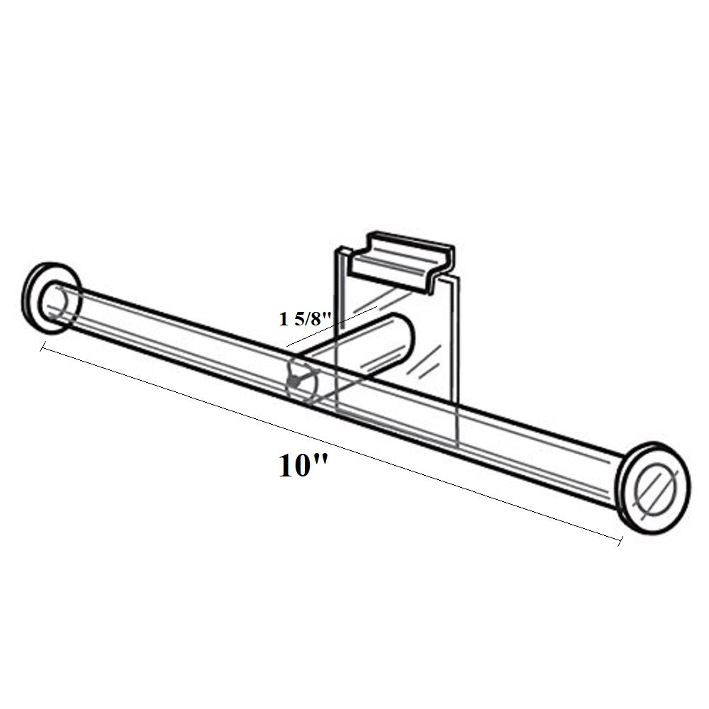 Acrylic Slatwall T Bar
