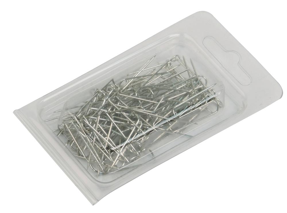 Silver "U"-pins - 100 Pcs