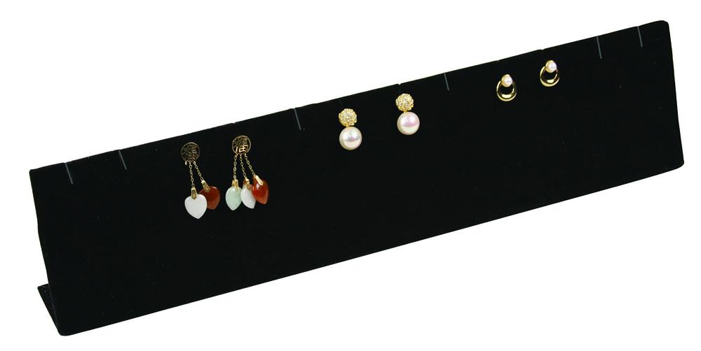 Black Earring Slit Display for up to 6 Pairs.