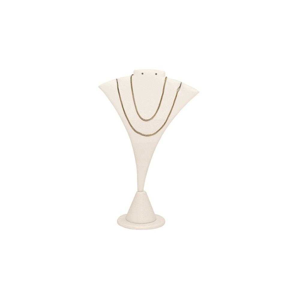 Small White Fan Shaped Earring/Pendant Display