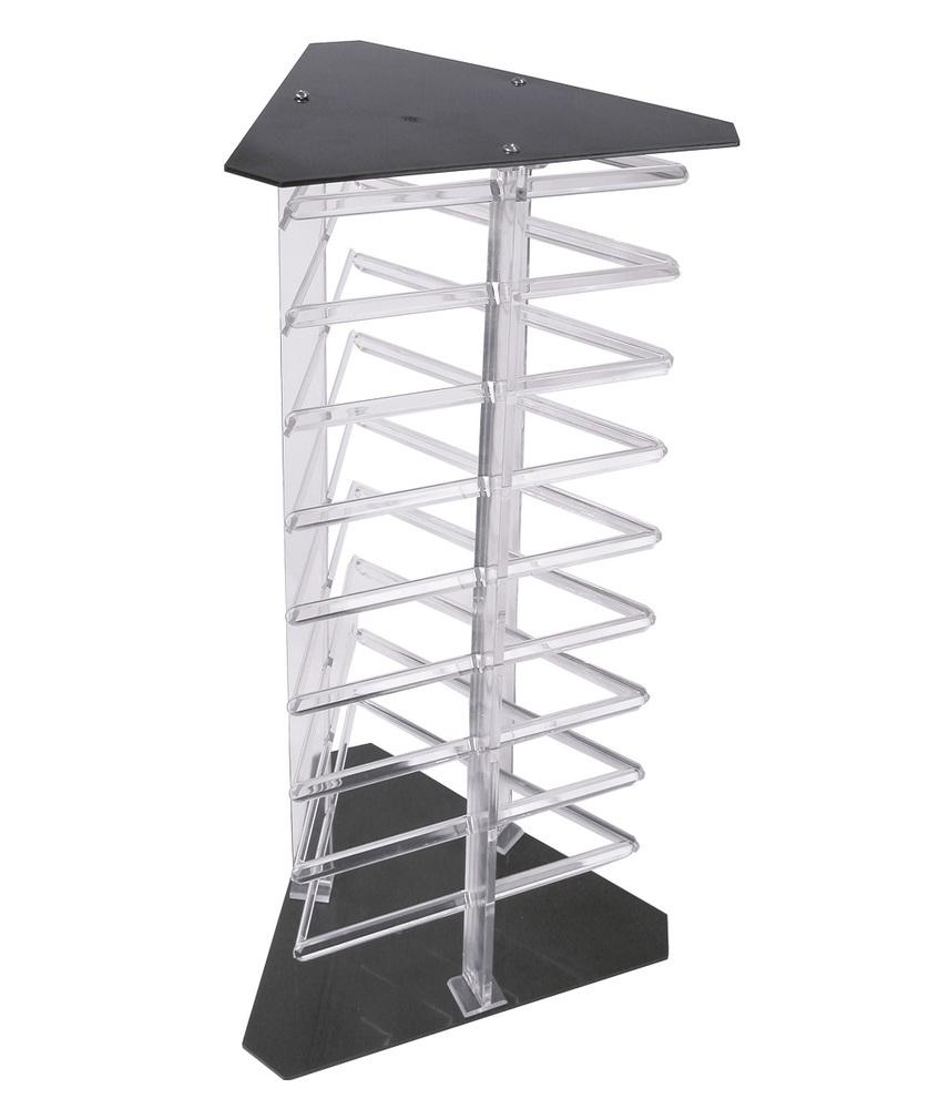Clear Acrylic 3-Sided Rotating Earring Card Display Stand