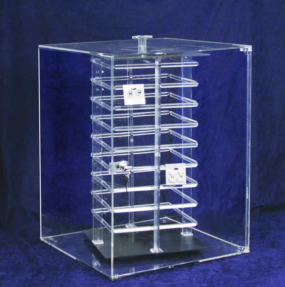 Rotating Acrylic Case for 144pcs. 2" Hanging Earring Cards