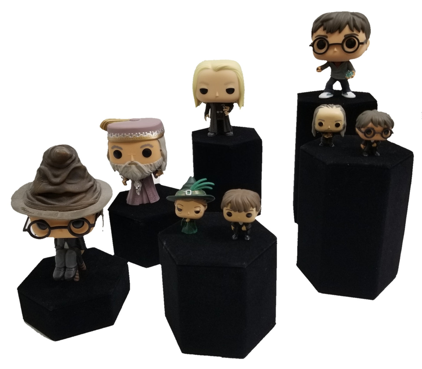 6 Piece Hexagon Riser Display Set