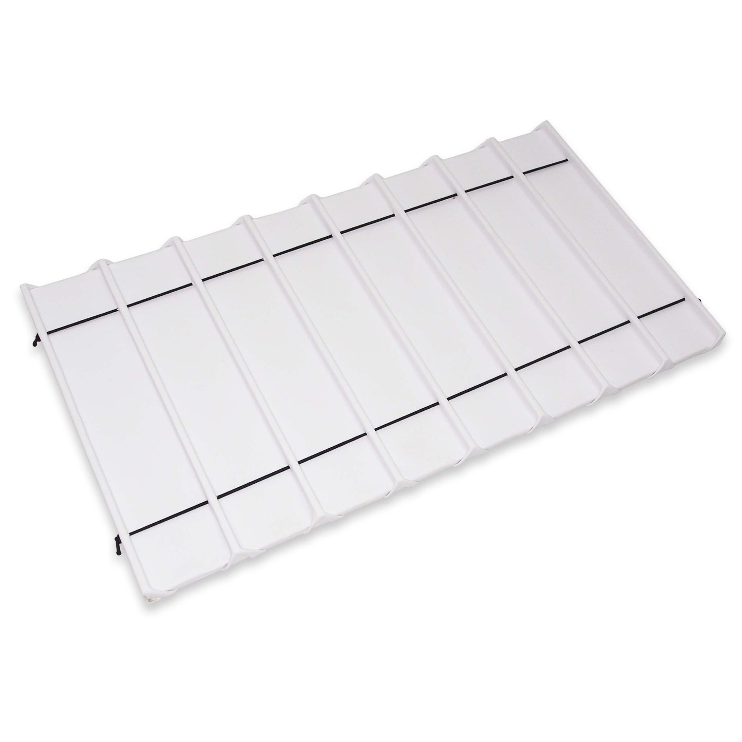 White leatherette 8 Section Deluxe bracelet insert liners