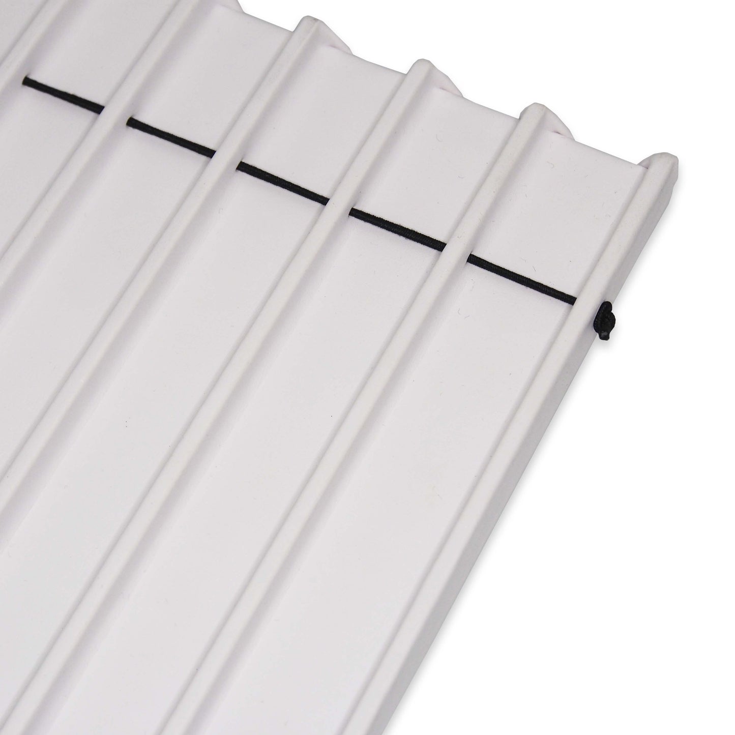 White leatherette 8 Section Deluxe bracelet insert liners