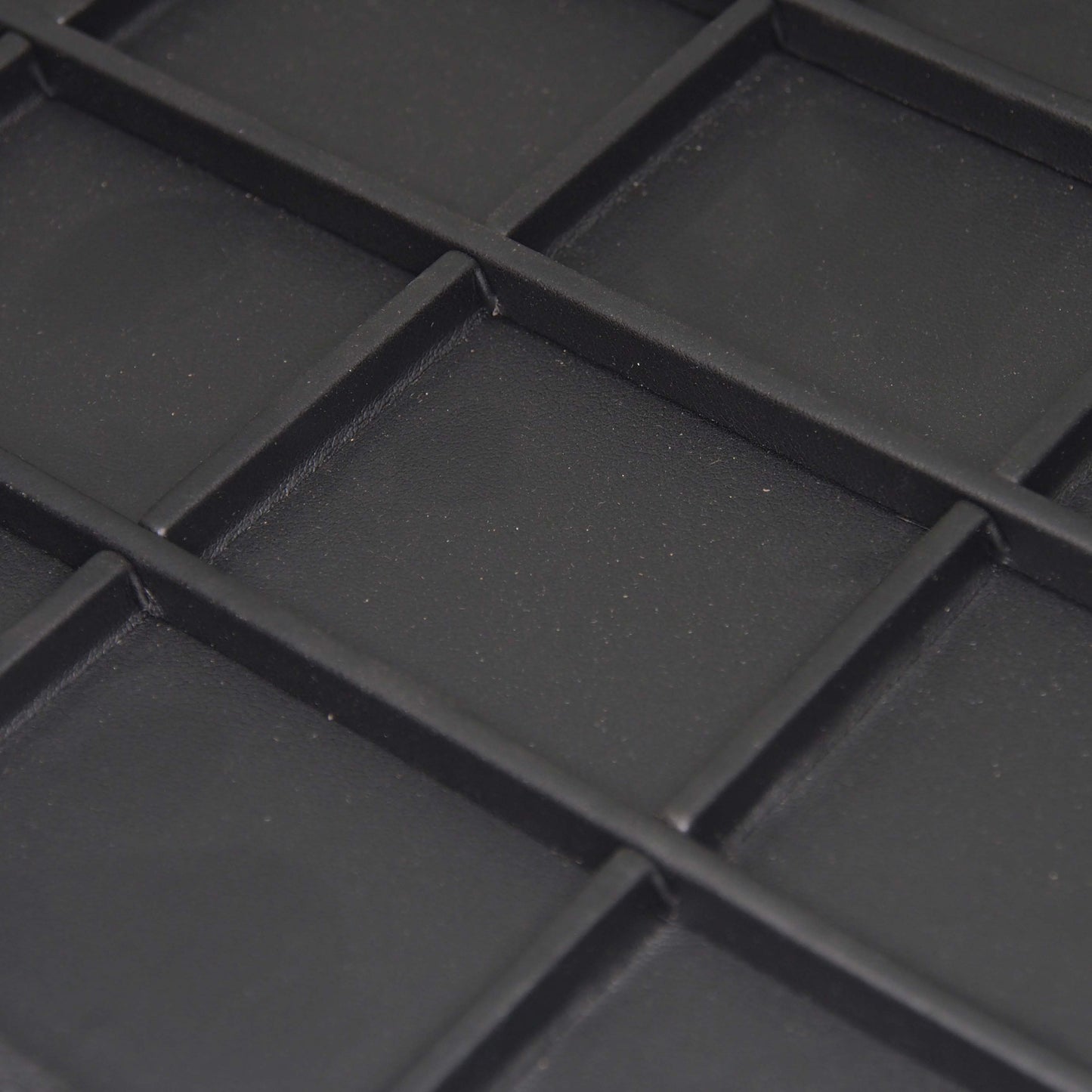 Black Faux Leather 24 Section Deluxe Tray Insert Liner