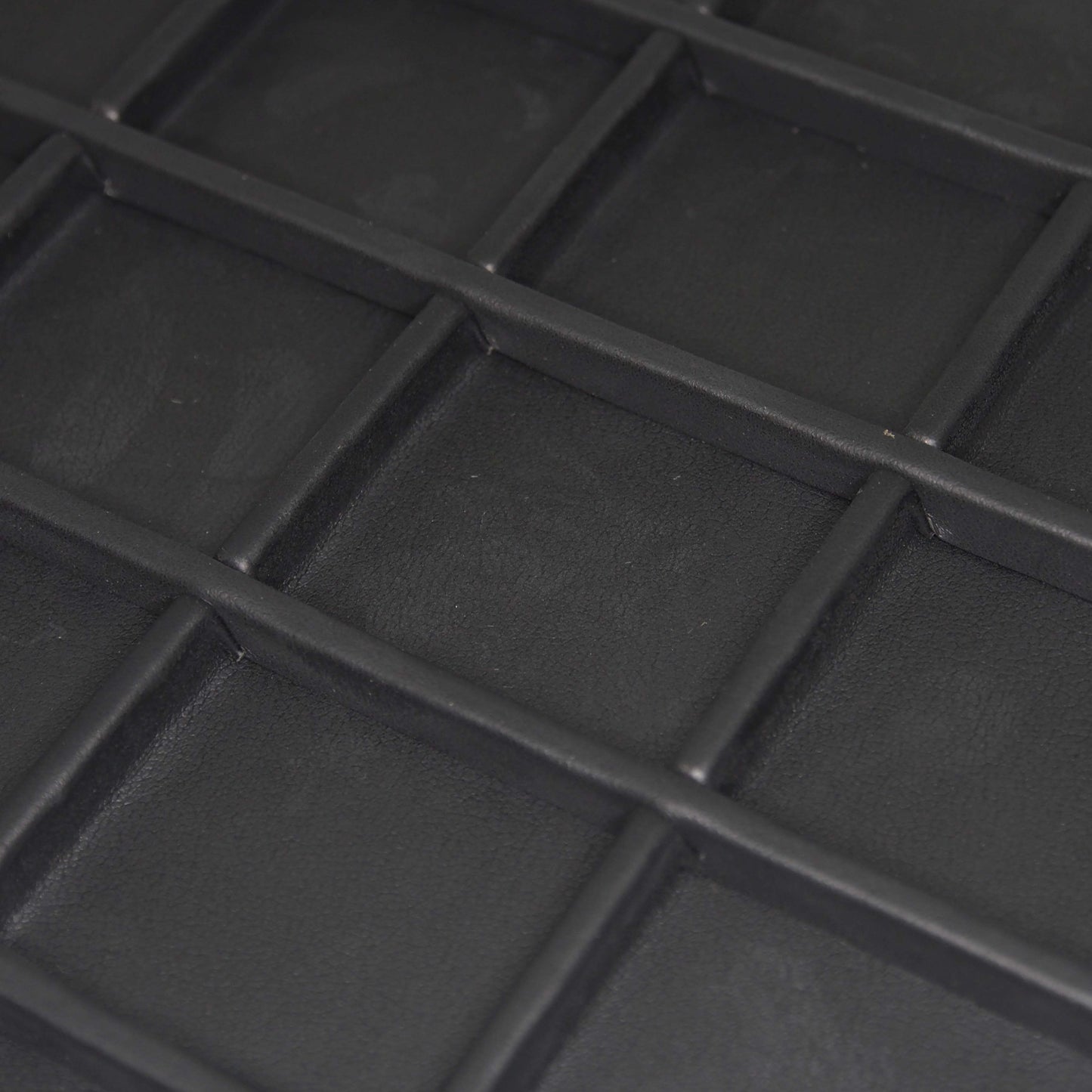 Black Faux Leather 40 Section Deluxe Tray Insert