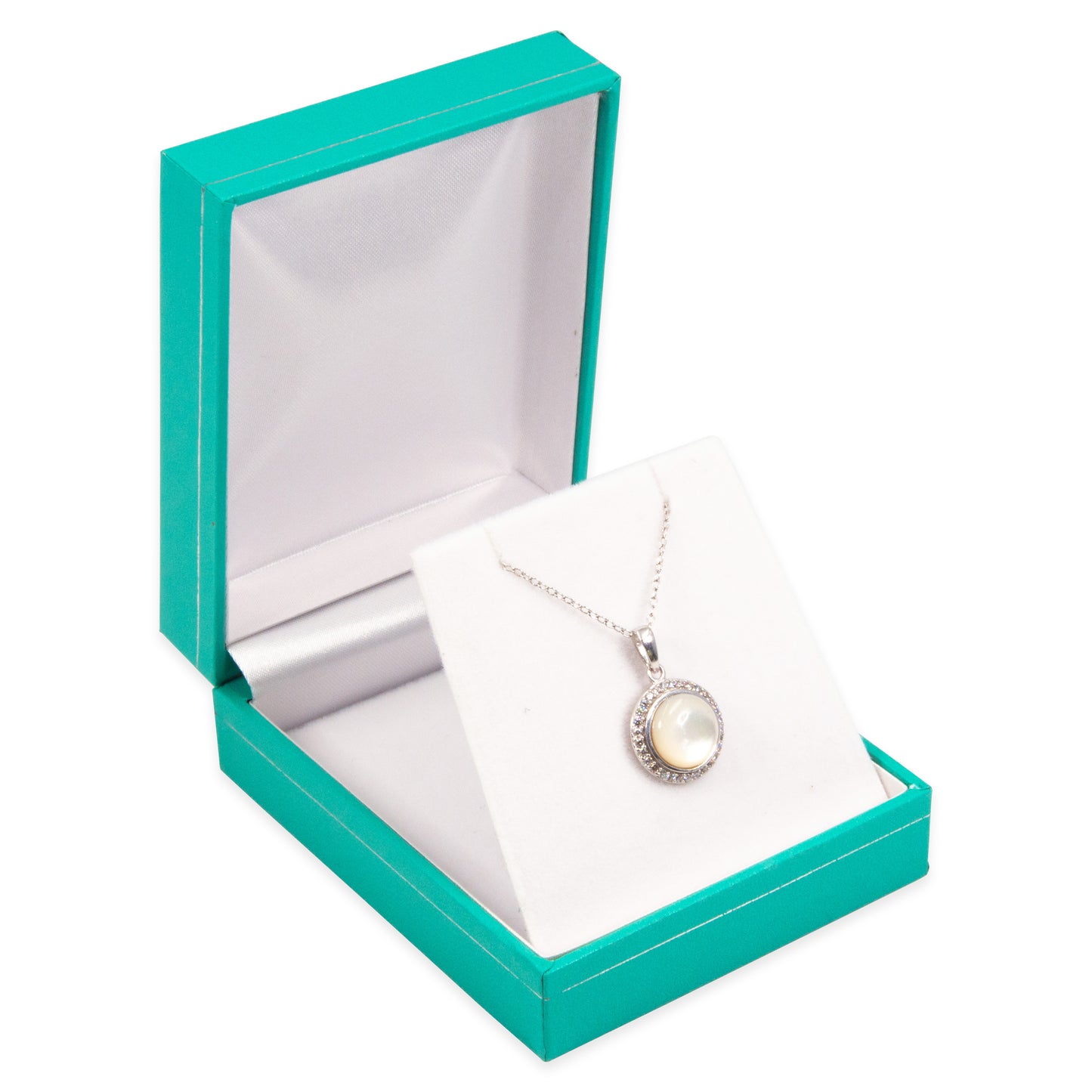 Robin's Egg Blue Pendant/Earring Gift Box