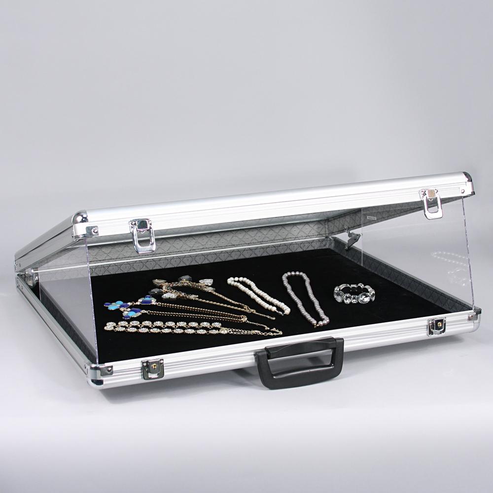 Large Glass-Top Attache Case - 34" x 22" x 3"H