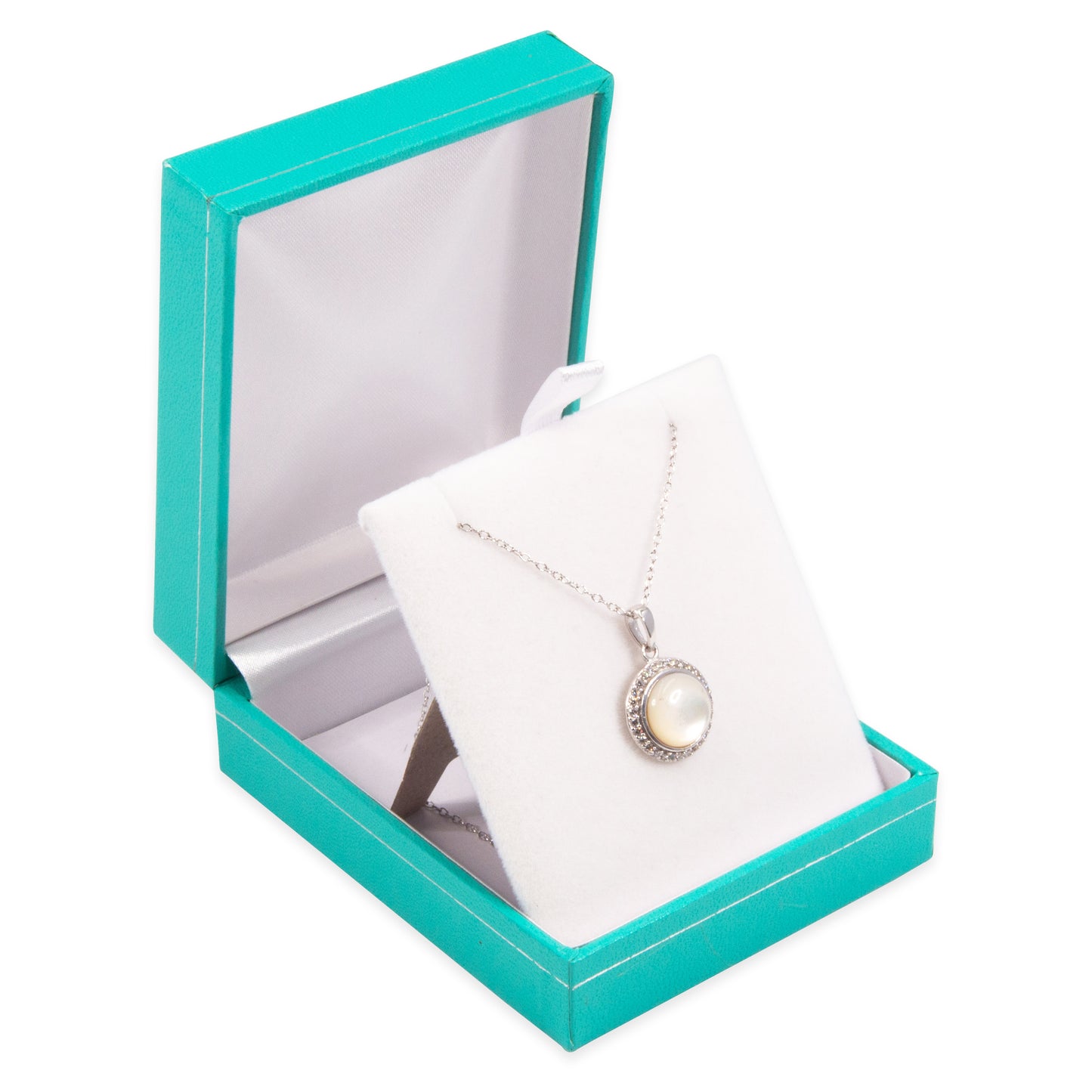 Robin's Egg Blue Pendant Gift Box