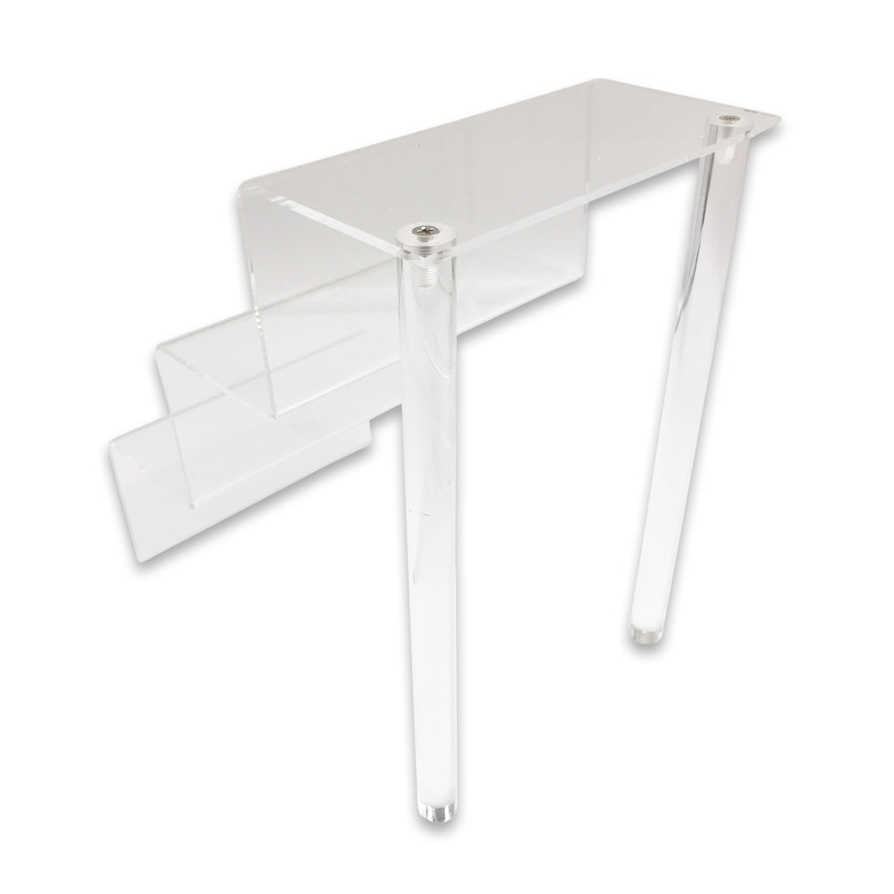 3 Tiers Clear Acrylic Glass Riser Step Display