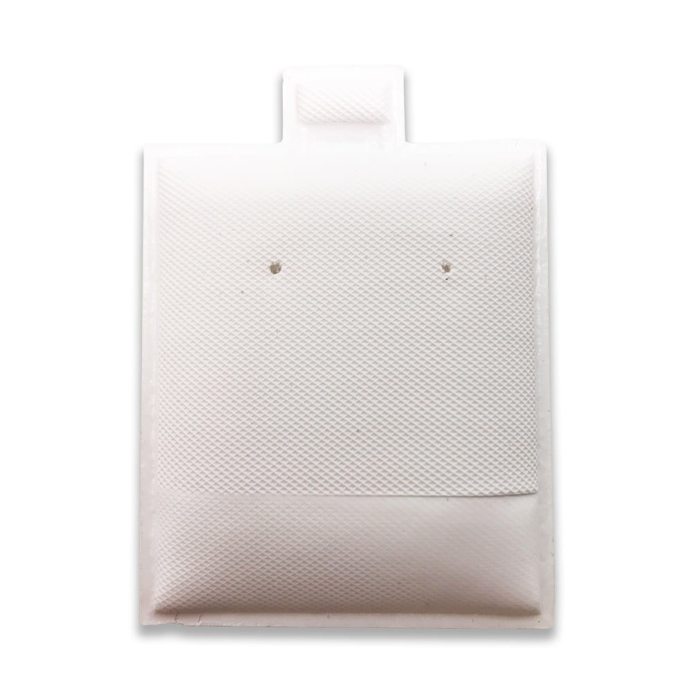 White Puff Pad Earring Cards 100pcs