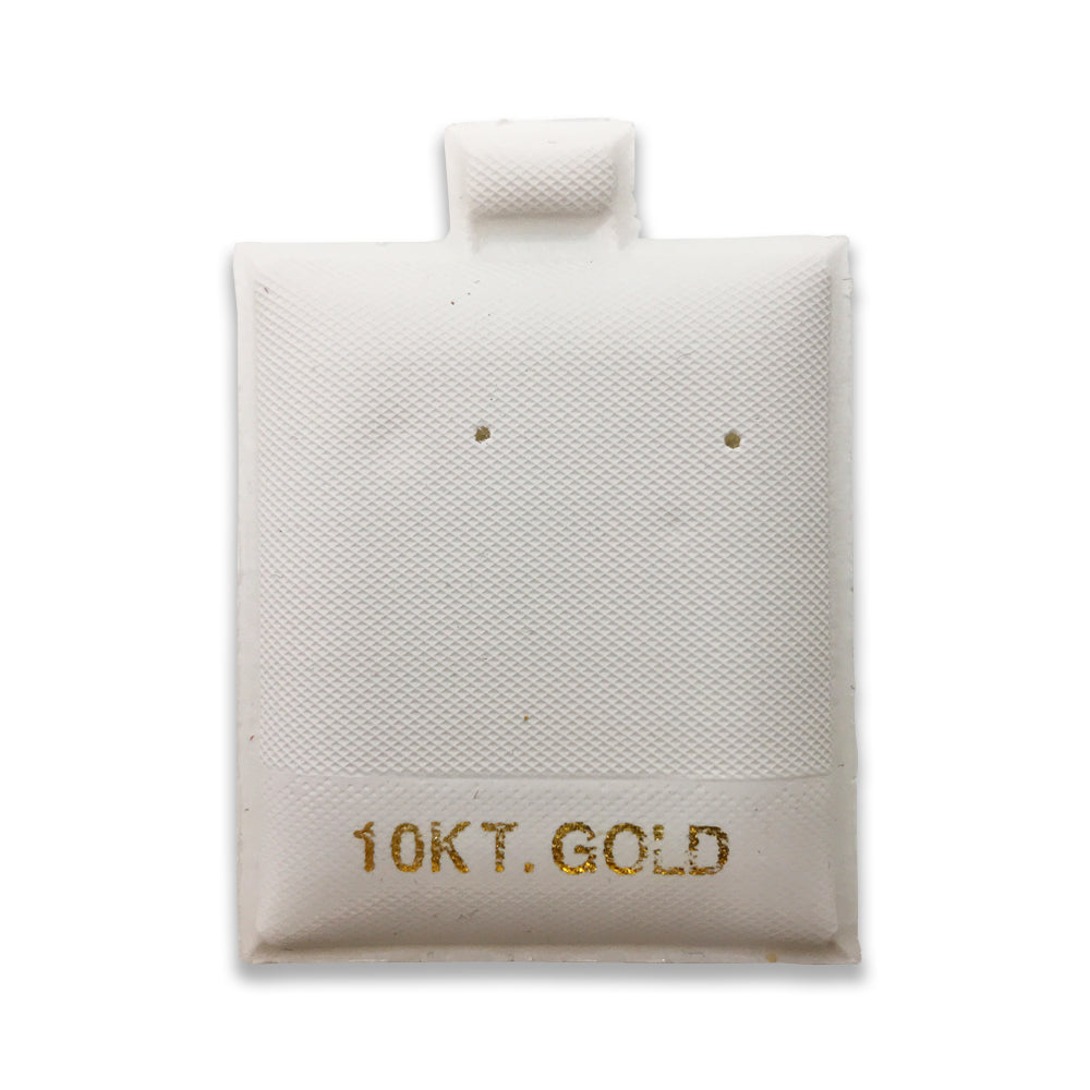 White Puff Pad Earring Cards 100pcs