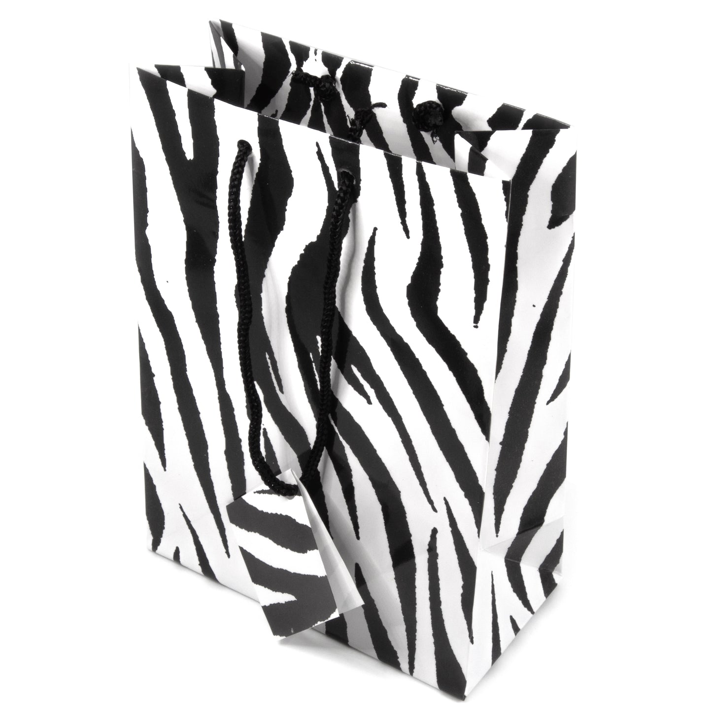Glossy Zebra Paper Tote Gift Bags