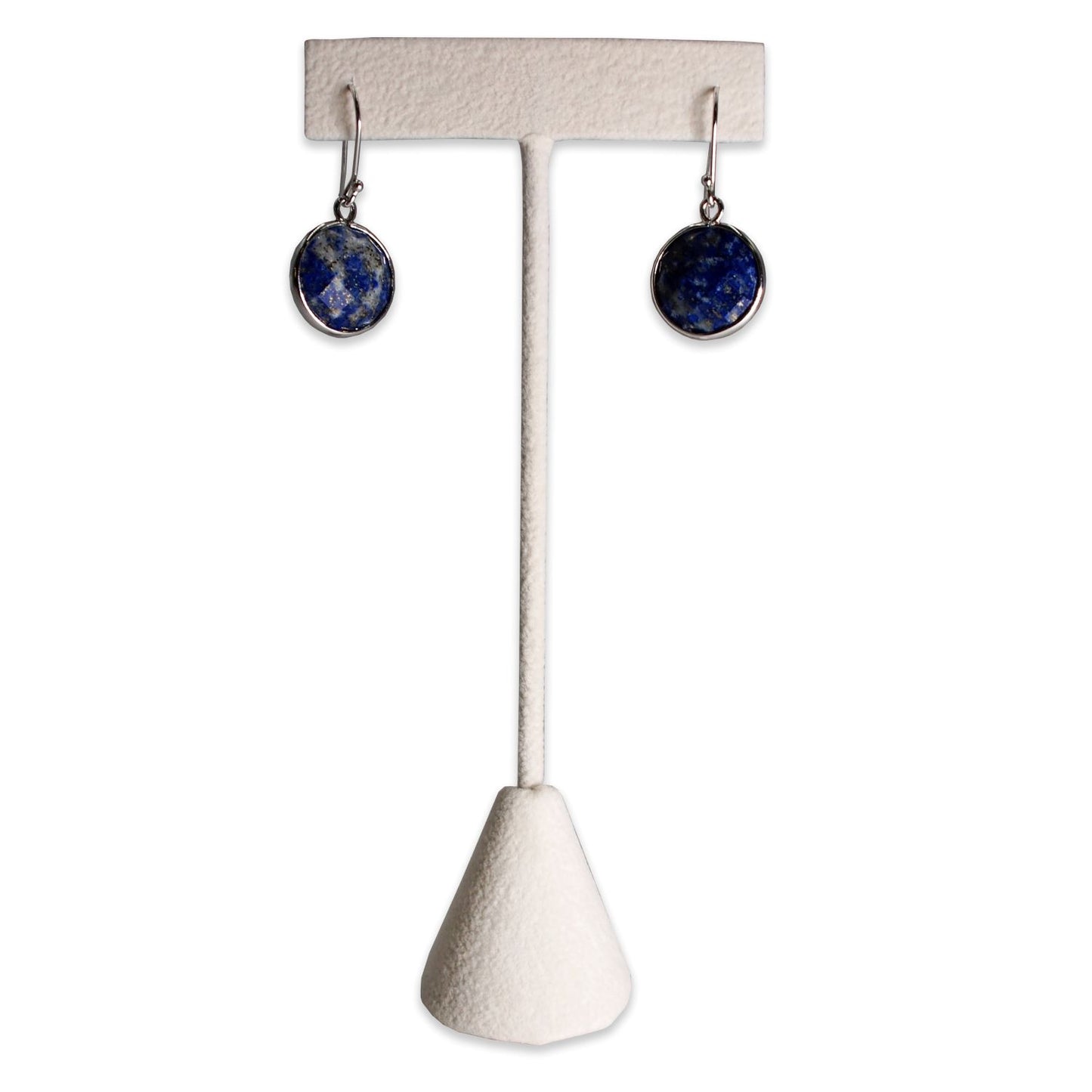 Beige Suede Single Piece Earring T-Shape Display