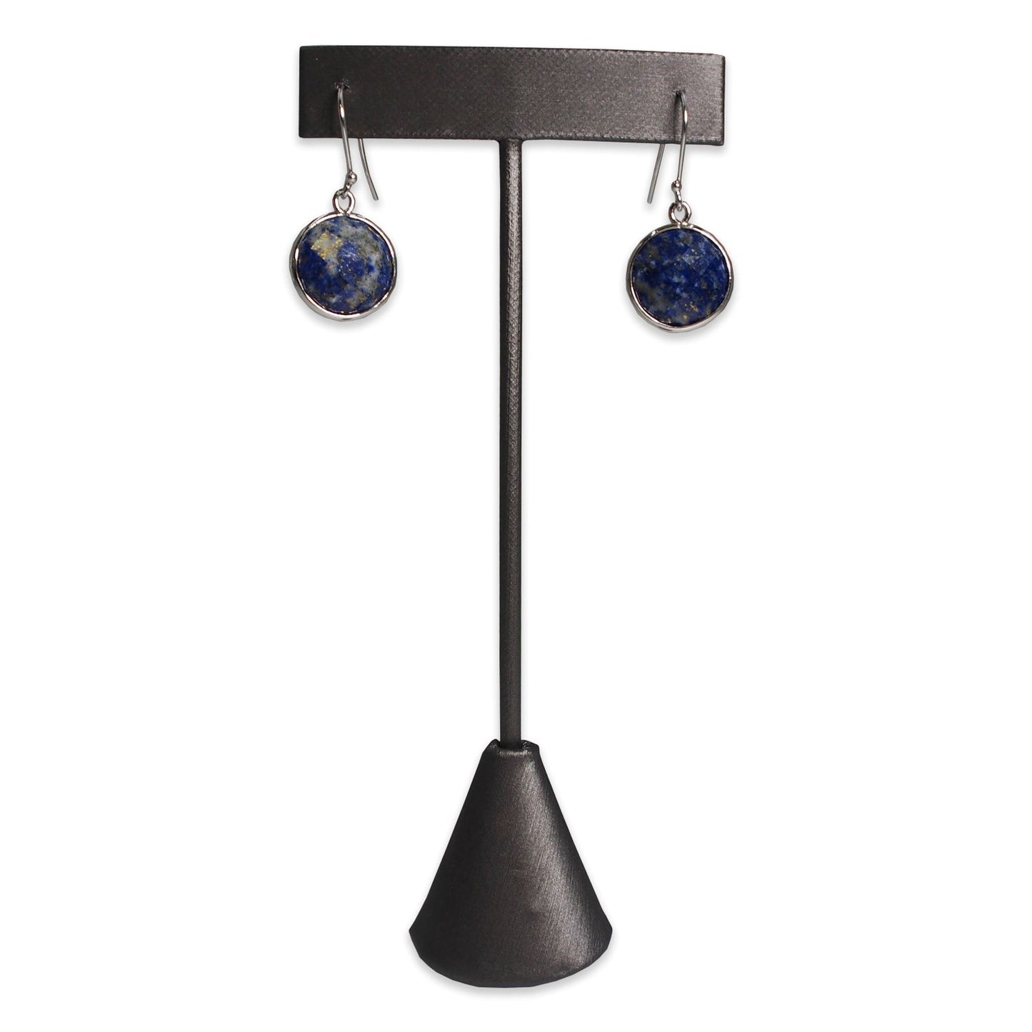 Steel Grey Leatherette Single Piece Earring T-Shape Display