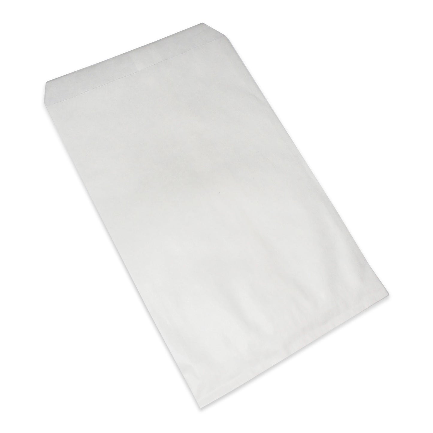 Plain White or Brown Kraft Paper Bags - 100Bags/Pack - Multiple Sizes