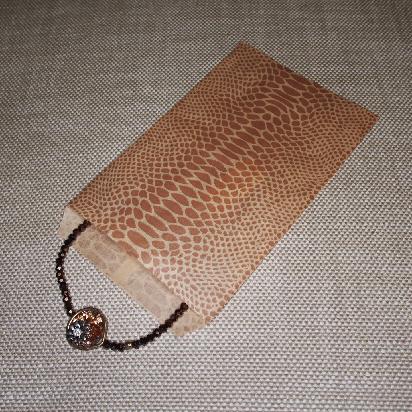 Animal Pattern Flat Paper Bags -100Bags/Pack - multiple colors & sizes available