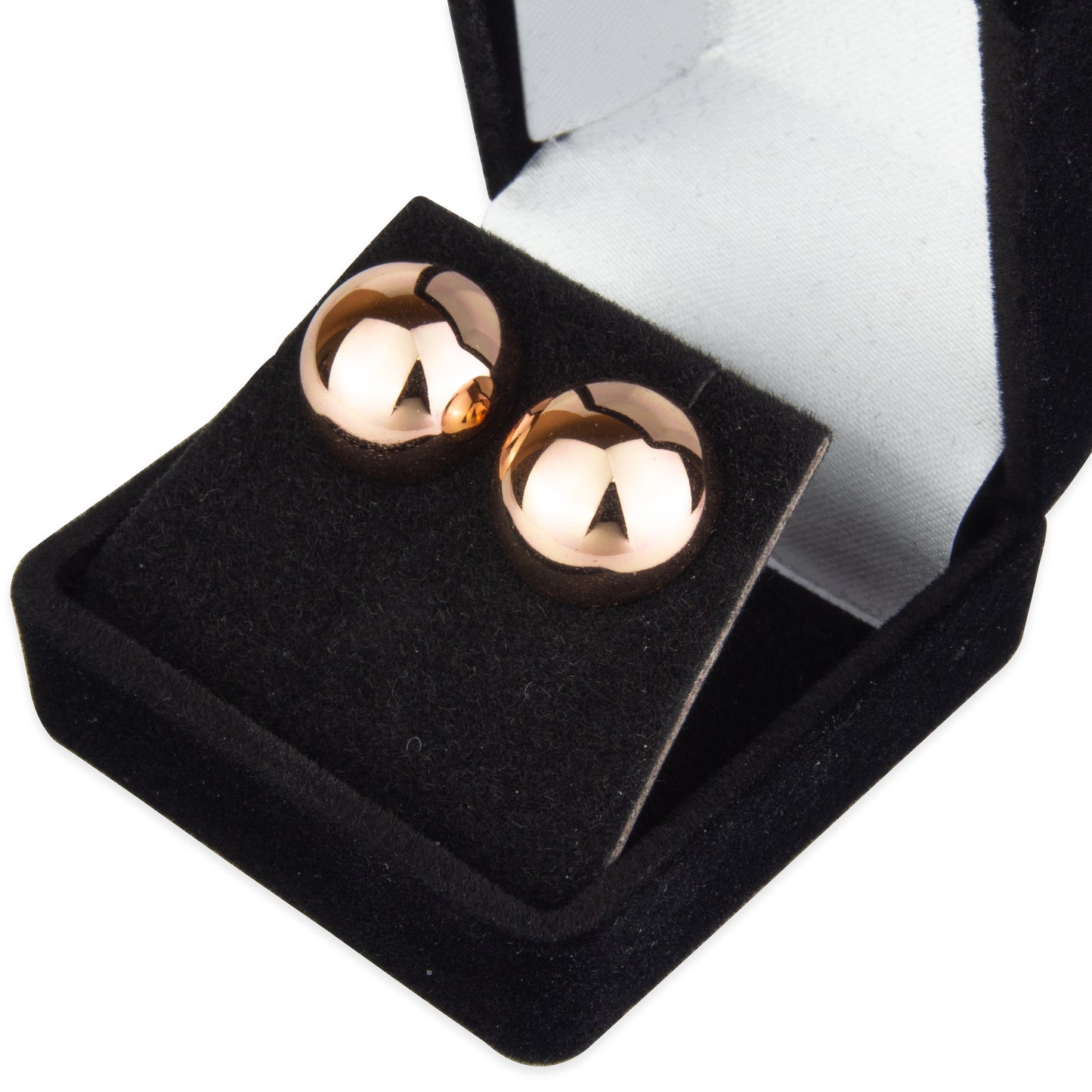 Soft Flocked Black Velour Earring Gift Box