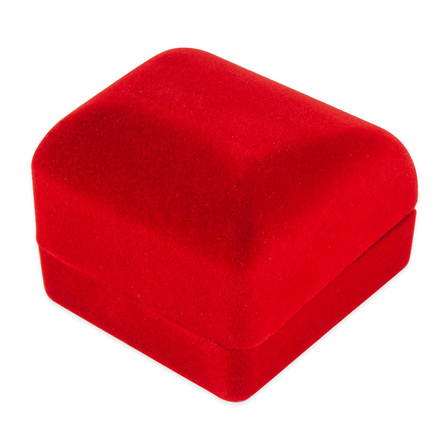 Soft Flocked Red Velour Earring Gift Box