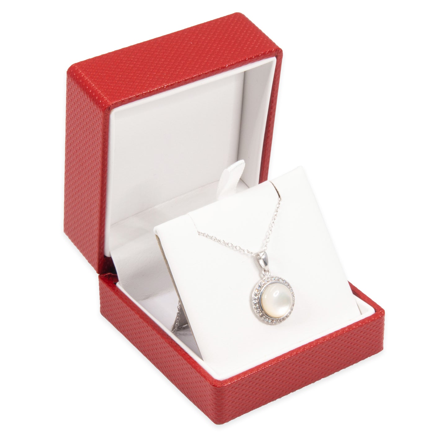 Red Pendant Wrap less Premium Ribbon Box