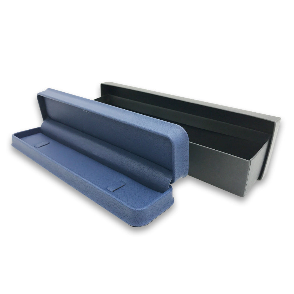 Deluxe Blue Soft Touch Faux Leather Jewelry Boxes