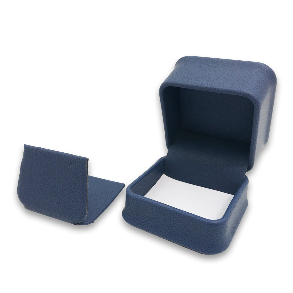 Deluxe Blue Soft Touch Faux Leather Jewelry Boxes