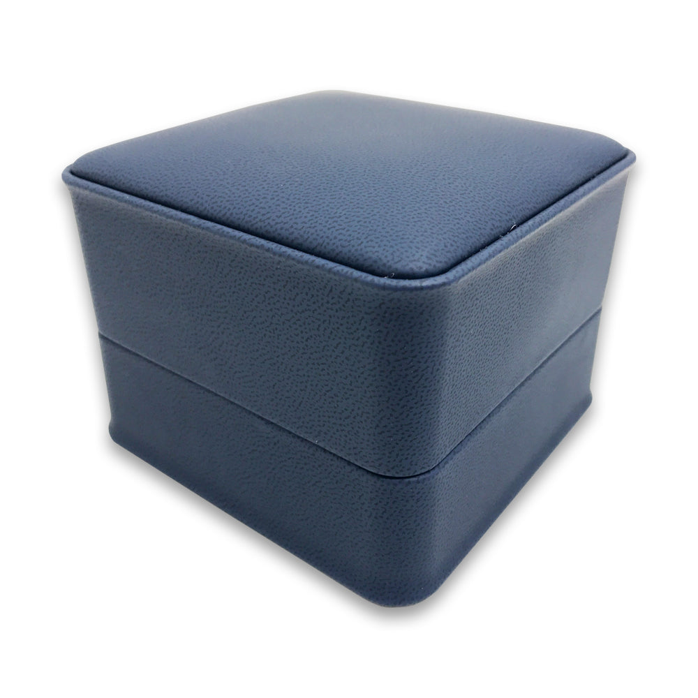 Deluxe Blue Soft Touch Faux Leather Jewelry Boxes