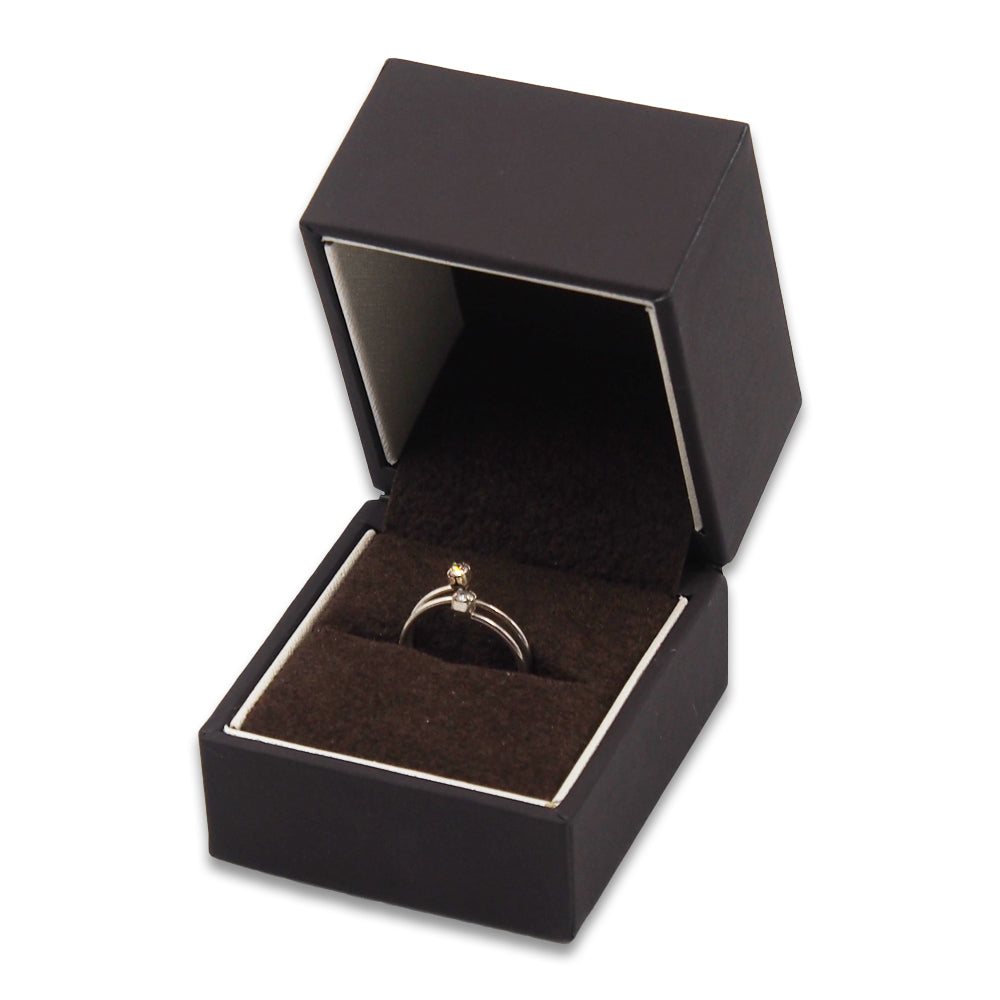 Brown Elegant Matte Boxes with Reversible Inserts