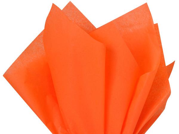 Orange Tissue Paper 15" x 20" - 50 Sheets