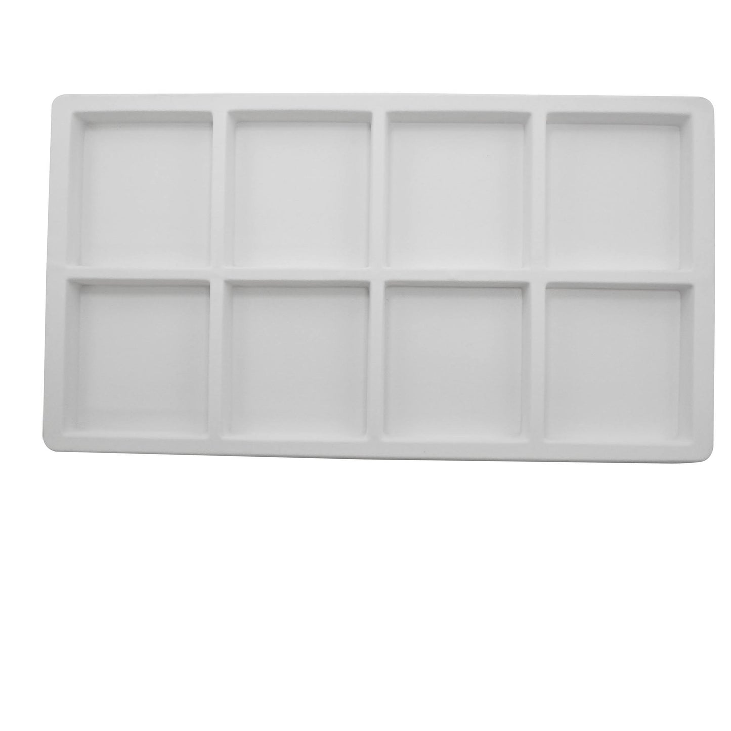 White Flocked Plastic Compartment Tray Insert