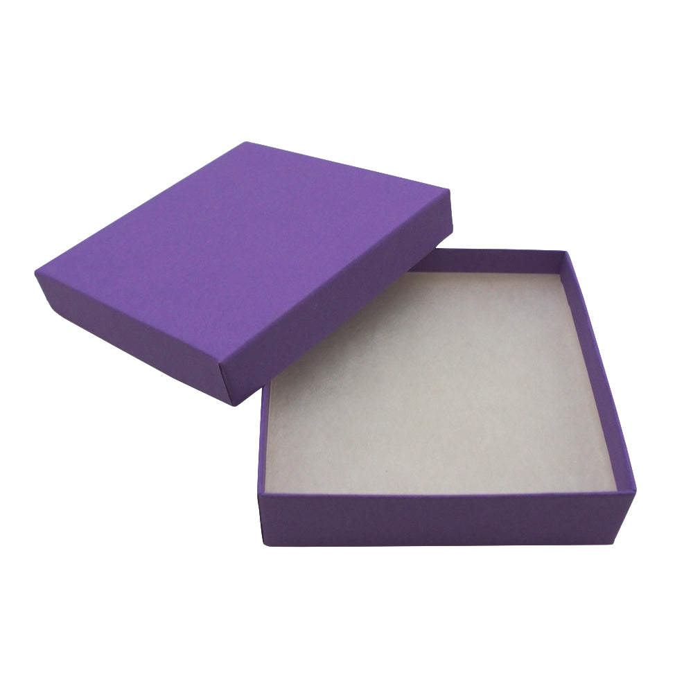 Purple Kraft Cotton Filled Boxes - 6 Sizes Available!