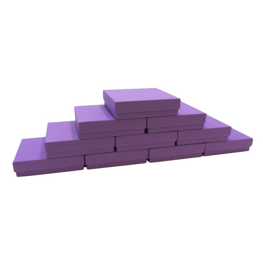 Purple Kraft Cotton Filled Boxes - 6 Sizes Available!