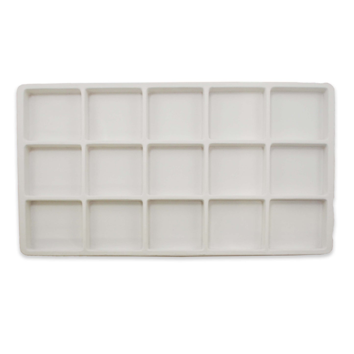 White Flocked Plastic Compartment Tray Insert