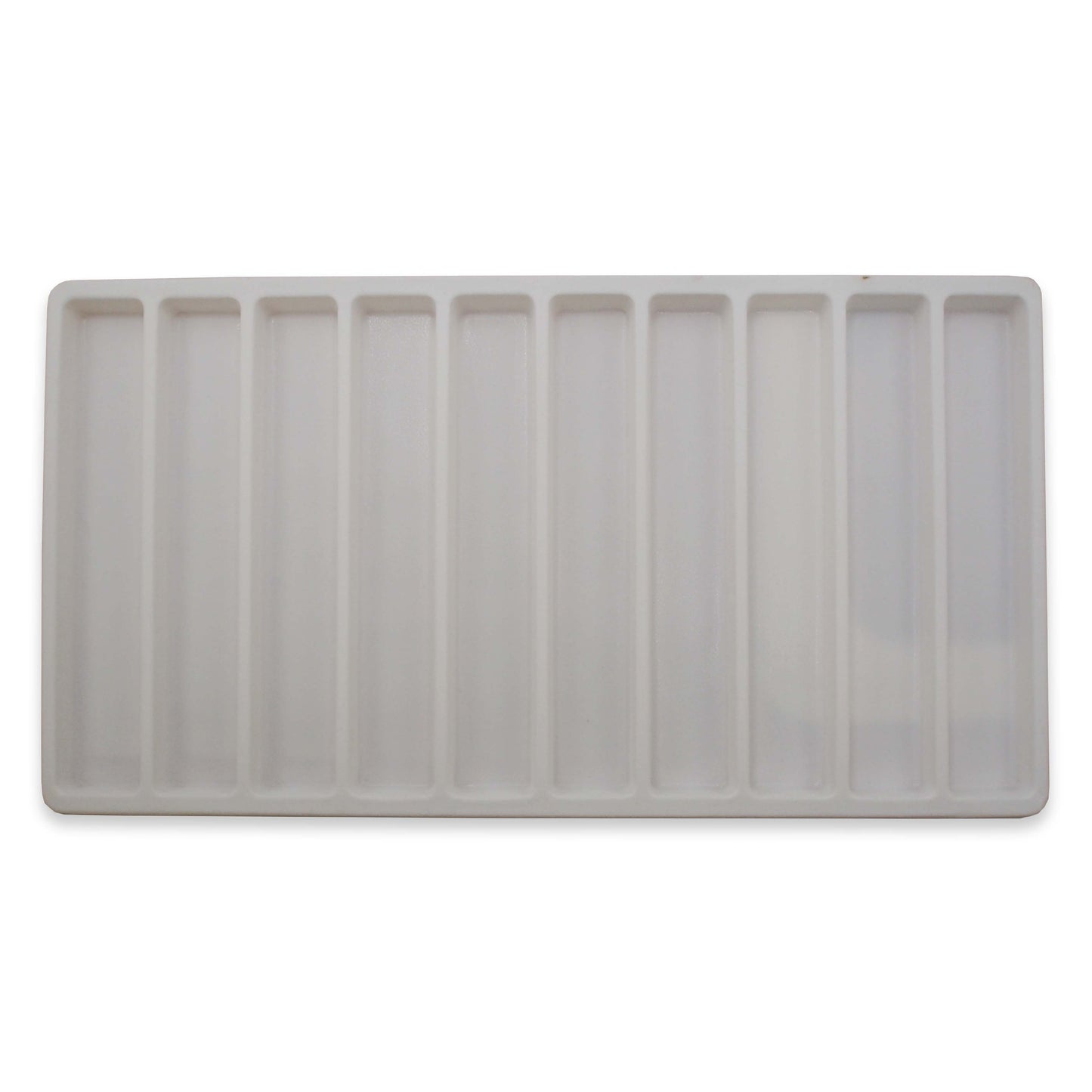 White Flocked Plastic Compartment Tray Insert