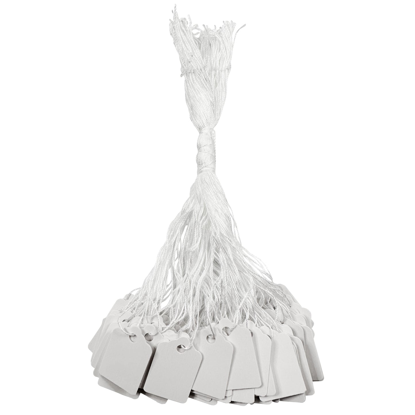 Large White String Tags - 100pcs