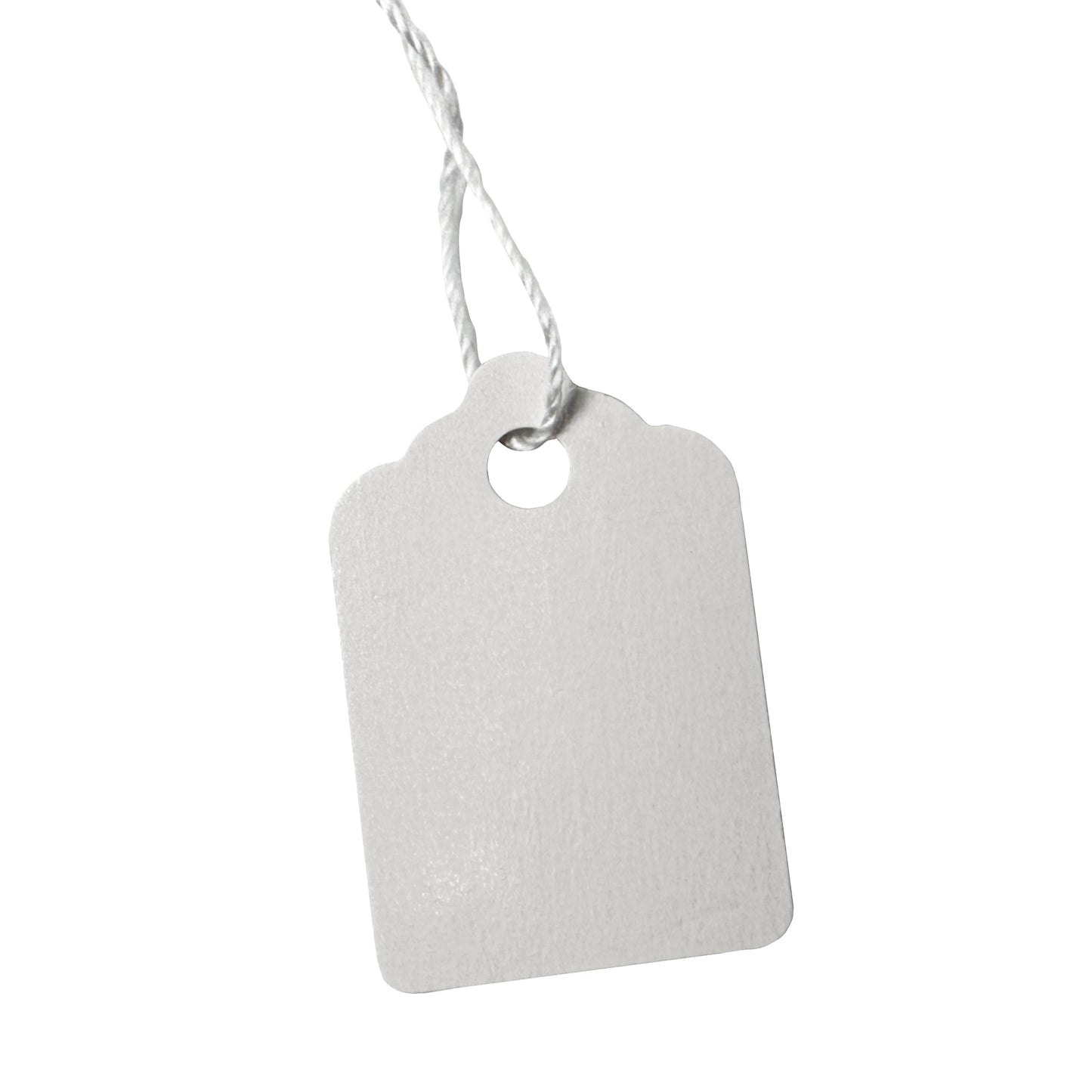 Large White String Tags - 100pcs