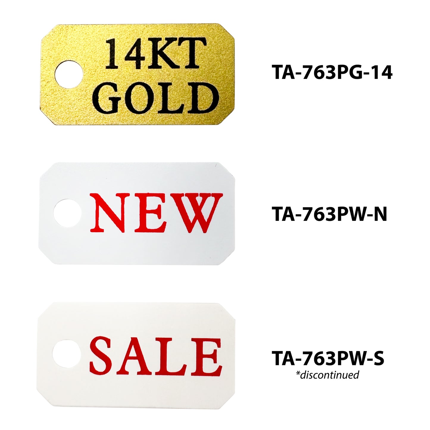 Small Pre-Printed String Tags 100pcs